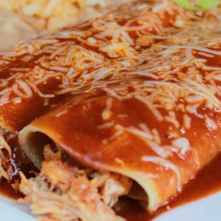 Two Red Enchiladas